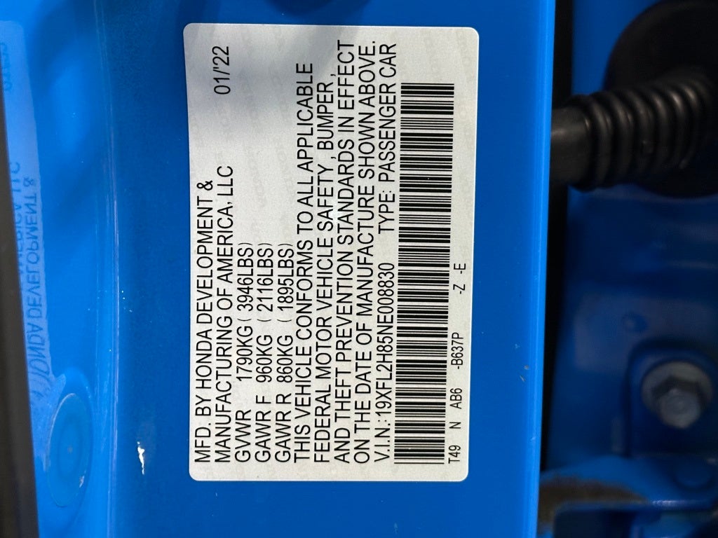 2022 Honda Civic Sport