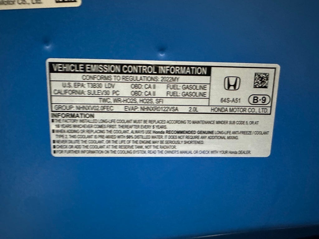 2022 Honda Civic Sport