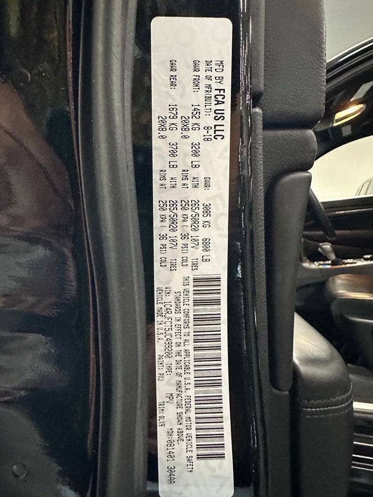 2018 Jeep Grand Cherokee High Altitude