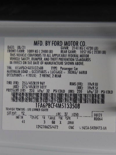 2021 Ford Mustang GT Premium