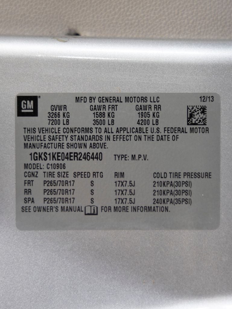 2014 GMC Yukon XL SLT 1500