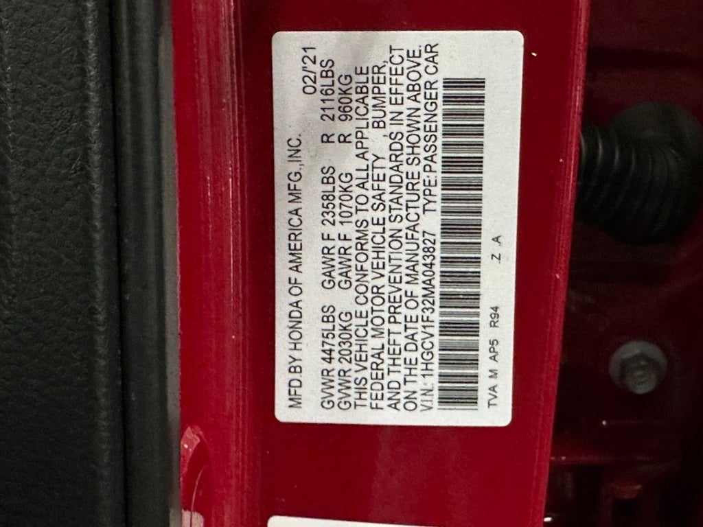 2021 Honda Accord Sport