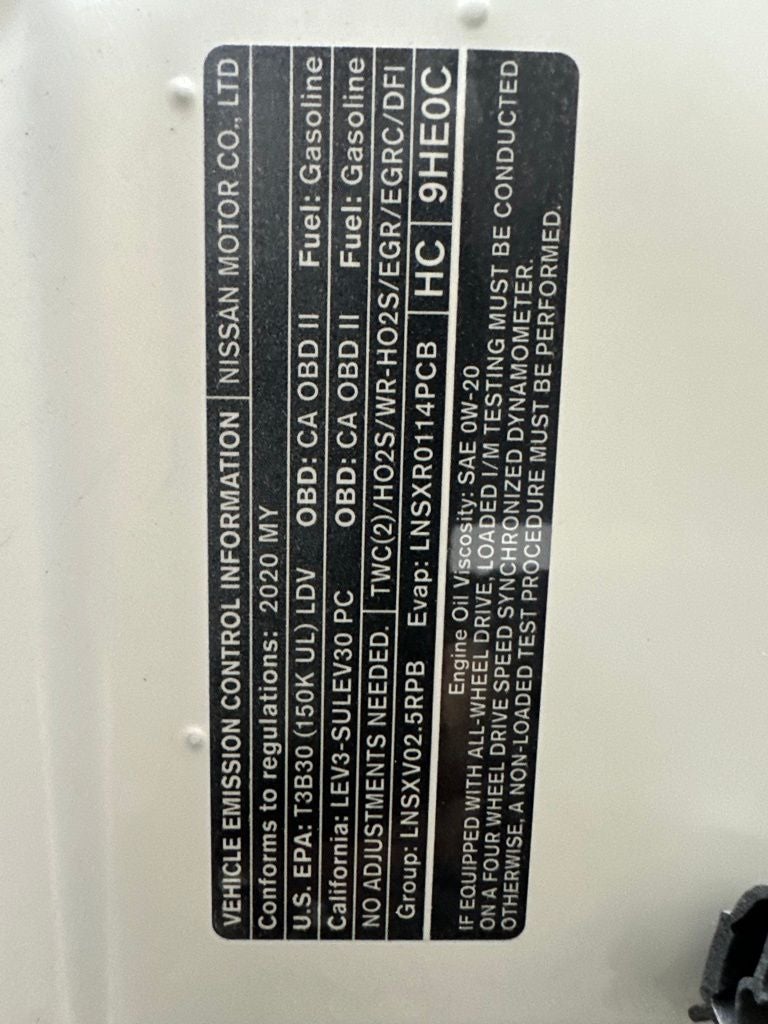 2020 Nissan Altima 2.5 S