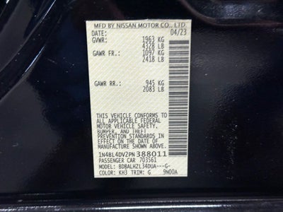 2023 Nissan Altima 2.5 SV