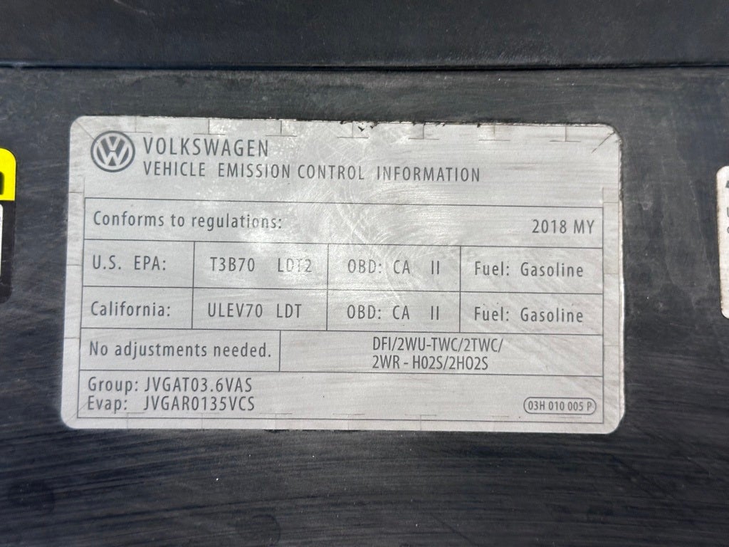 2018 Volkswagen Atlas 3.6L V6 SE w/Technology