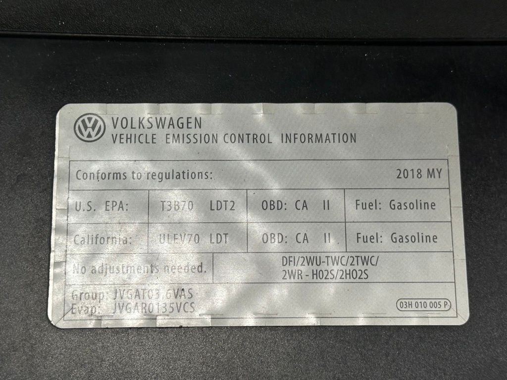 2018 Volkswagen Atlas 3.6L V6 SE w/Technology