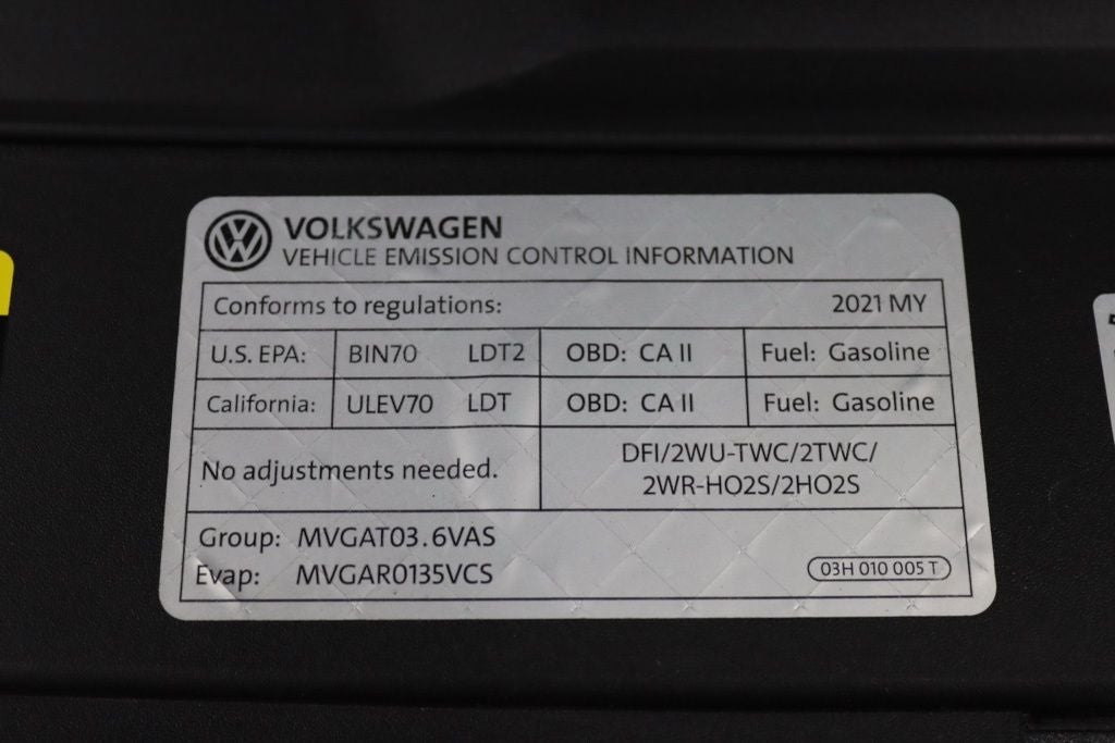 2021 Volkswagen Atlas 3.6L V6 SE w/Technology R-Line