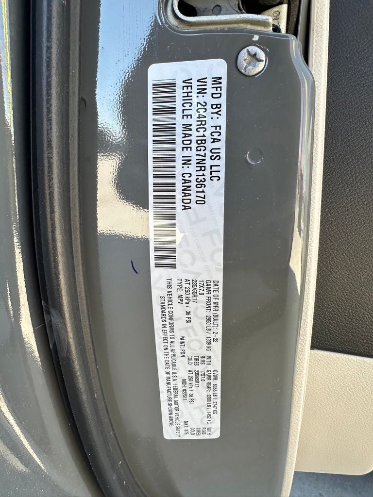 2022 Chrysler Pacifica Touring L