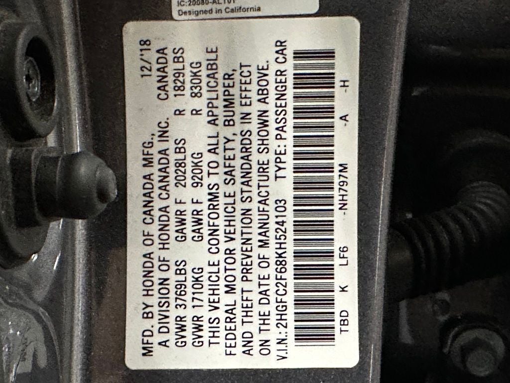 2019 Honda Civic LX