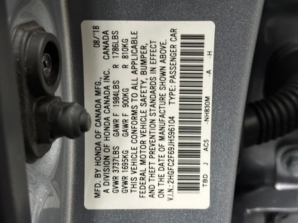 2018 Honda Civic LX w/Honda Sensing