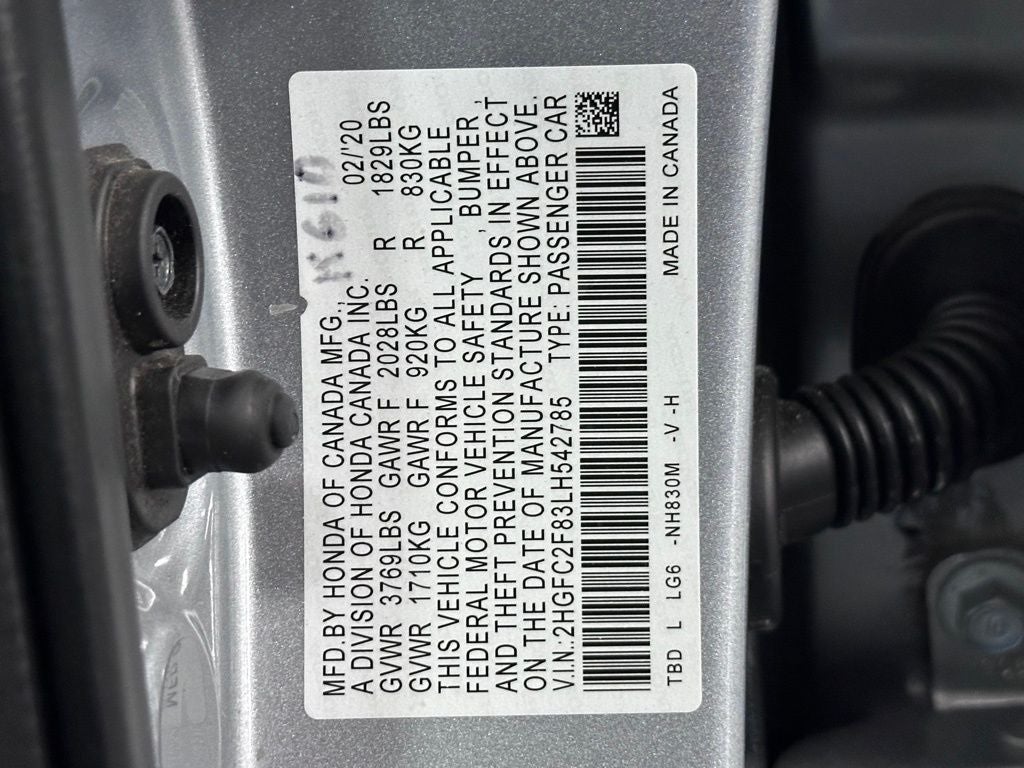 2020 Honda Civic Sport