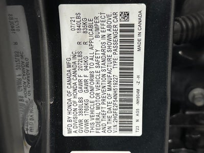 2022 Honda Civic Sport