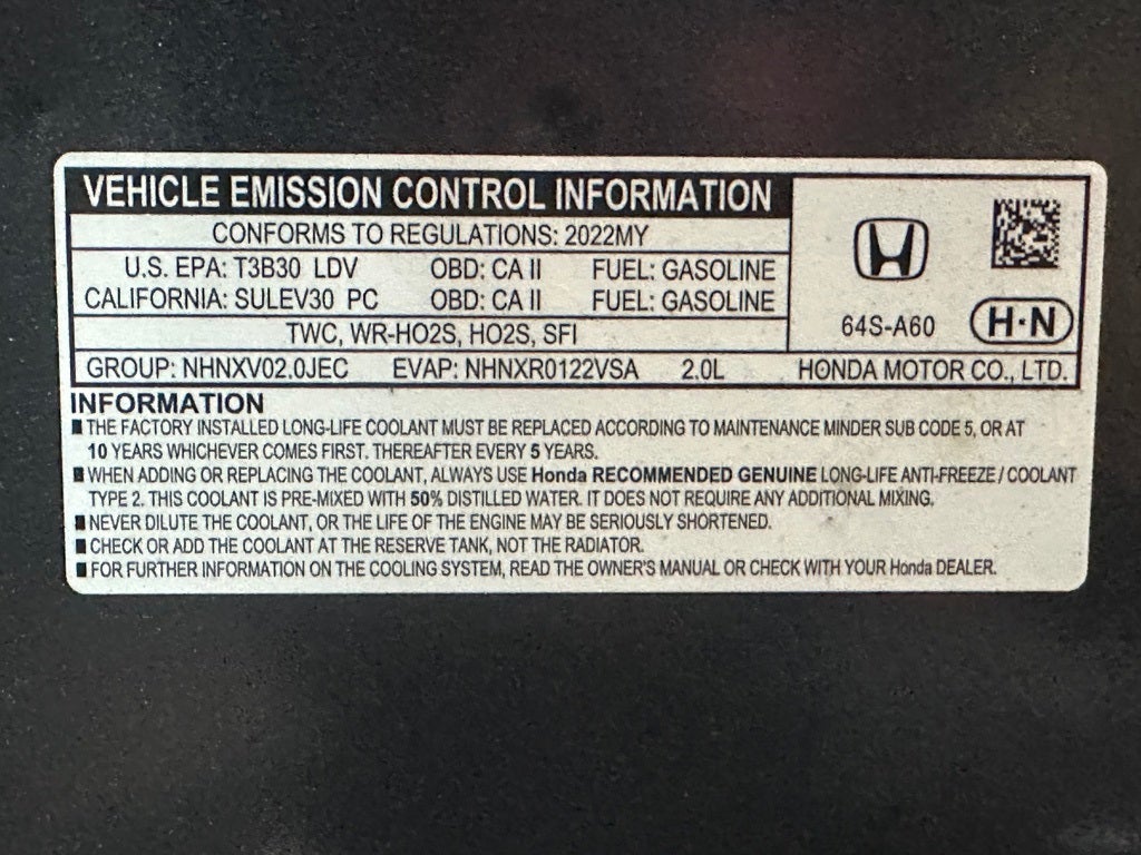 2022 Honda Civic Sport