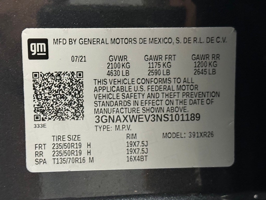 2022 Chevrolet Equinox RS