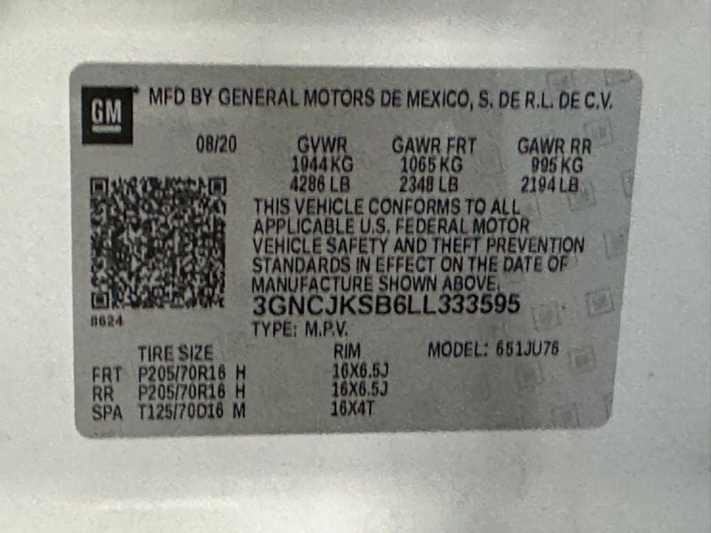 2020 Chevrolet Trax LS