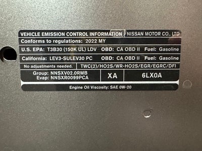 2022 Nissan Sentra SV