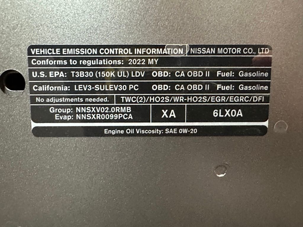 2022 Nissan Sentra SV