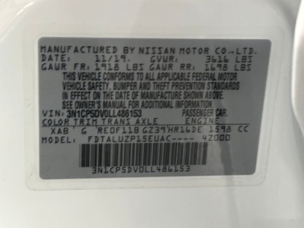 2020 Nissan Kicks SR
