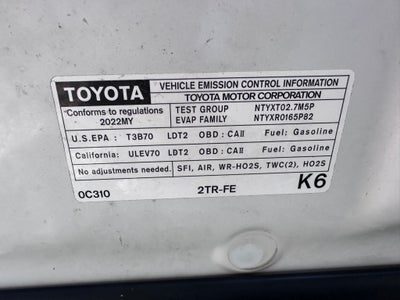 2022 Toyota Tacoma SR