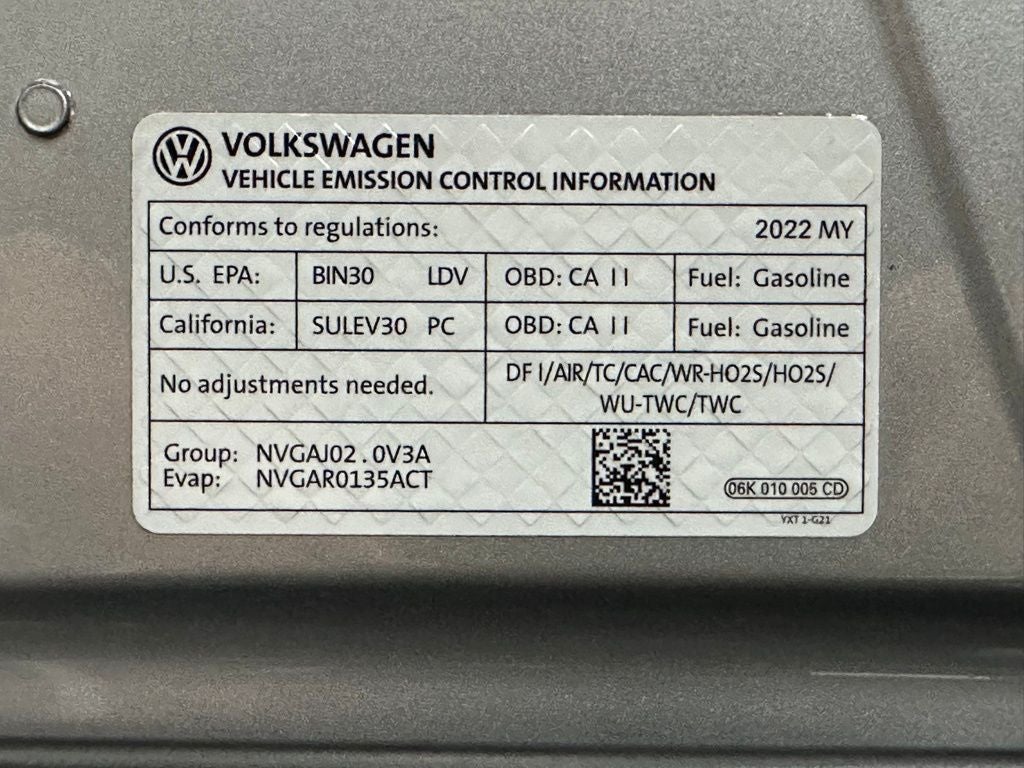2022 Volkswagen Tiguan 2.0T SE
