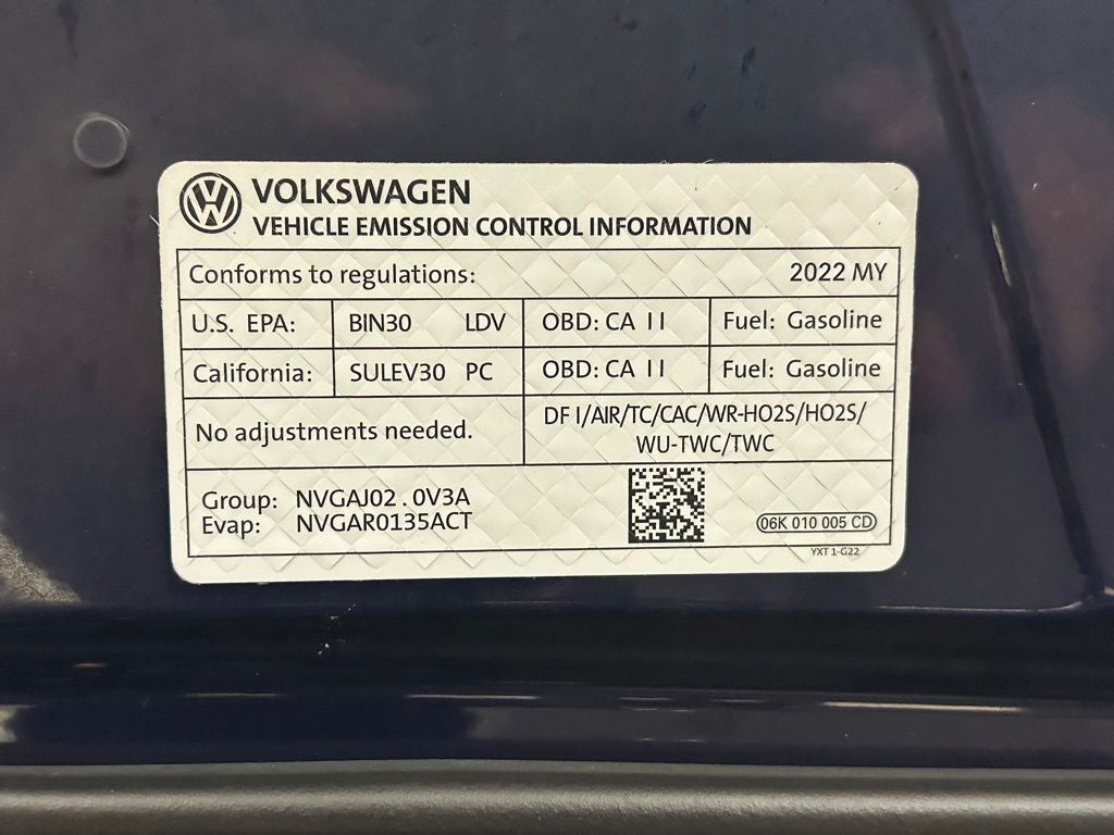 2022 Volkswagen Tiguan 2.0T SE