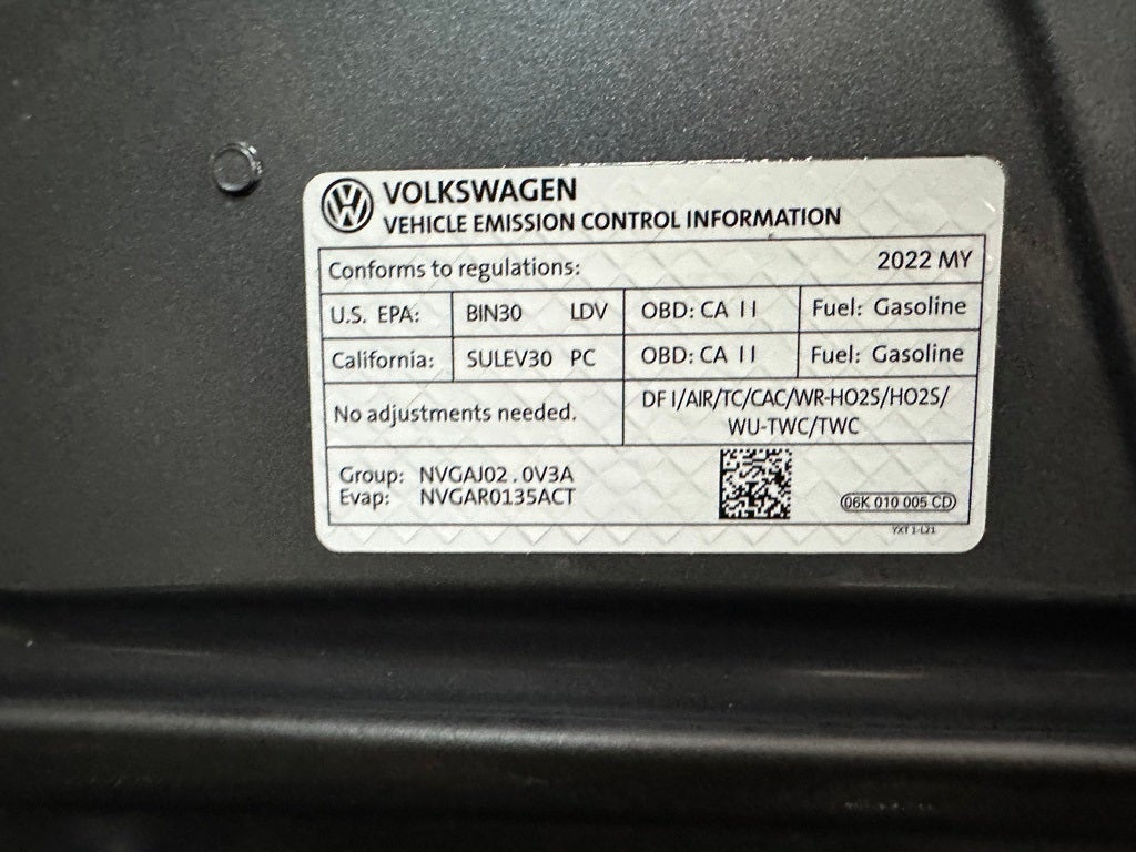 2022 Volkswagen Tiguan 2.0T SE