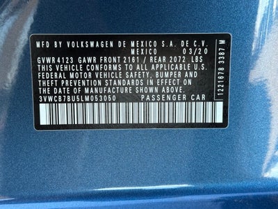 2020 Volkswagen Jetta 1.4T SE