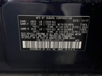 2018 Subaru Outback 3.6R Limited