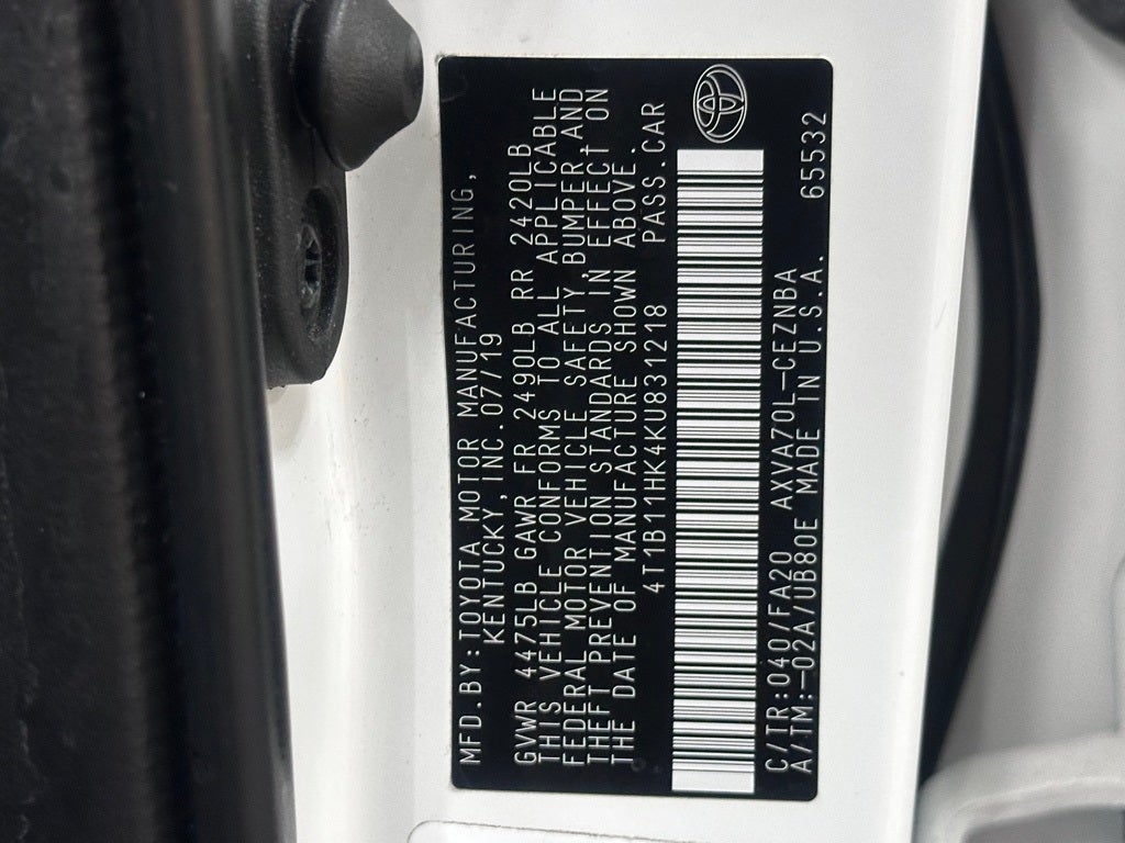 2019 Toyota Camry LE