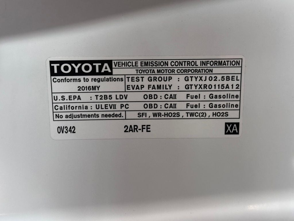2016 Toyota Camry SE