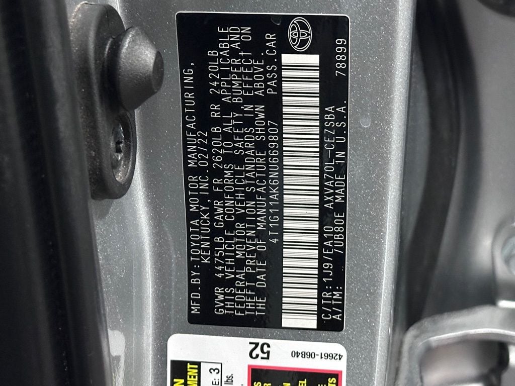 2022 Toyota Camry SE Nightshade