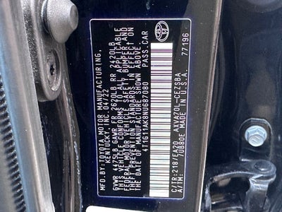 2022 Toyota Camry SE Nightshade