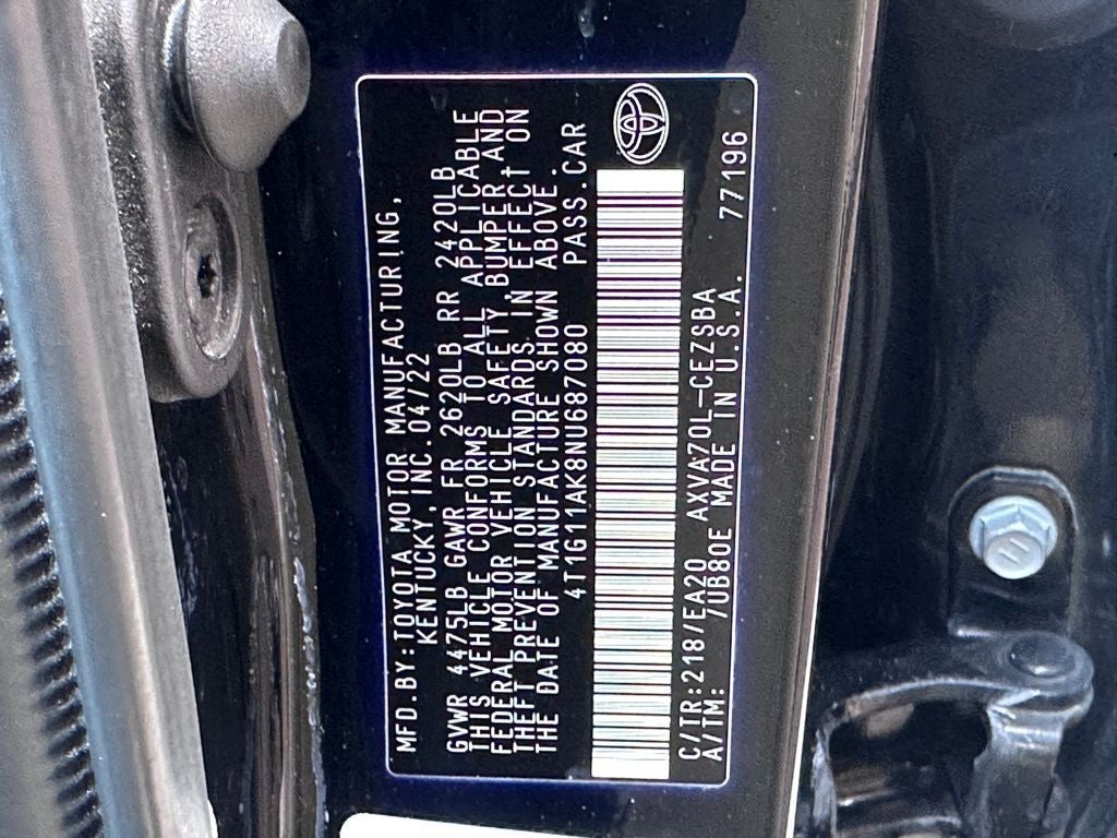 2022 Toyota Camry SE Nightshade