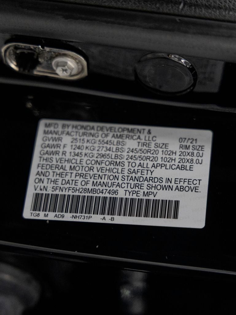 2021 Honda Pilot Special Edition