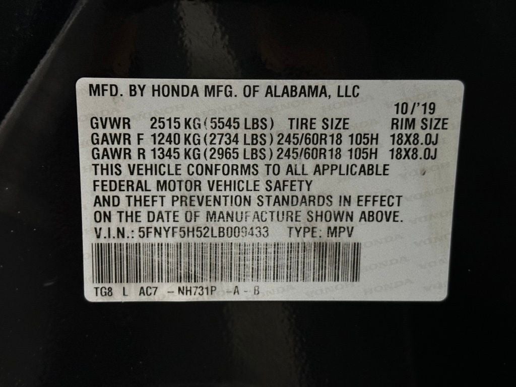 2020 Honda Pilot EX-L