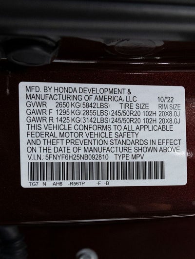 2022 Honda Pilot Special Edition