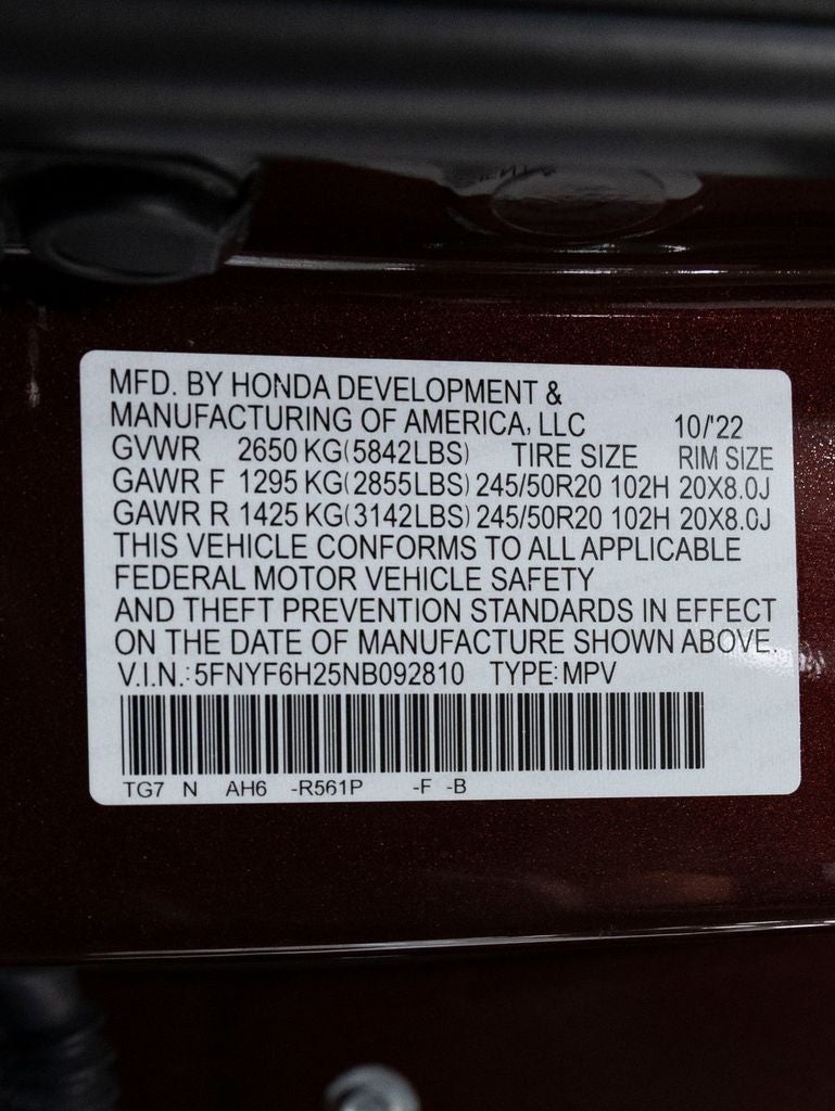 2022 Honda Pilot Special Edition