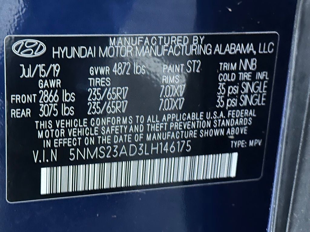 2020 Hyundai Santa Fe SE