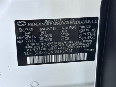 2020 Hyundai Santa Fe SEL