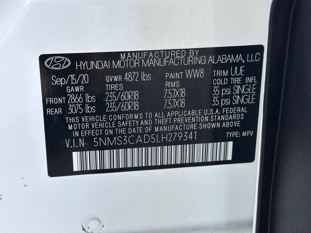 2020 Hyundai Santa Fe SEL