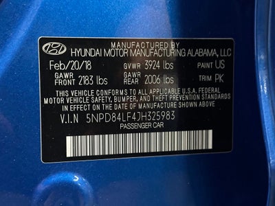 2018 Hyundai Elantra SEL
