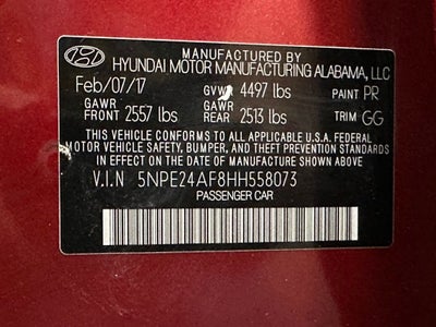 2017 Hyundai Sonata Base