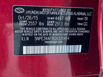 2016 Hyundai Sonata Sport