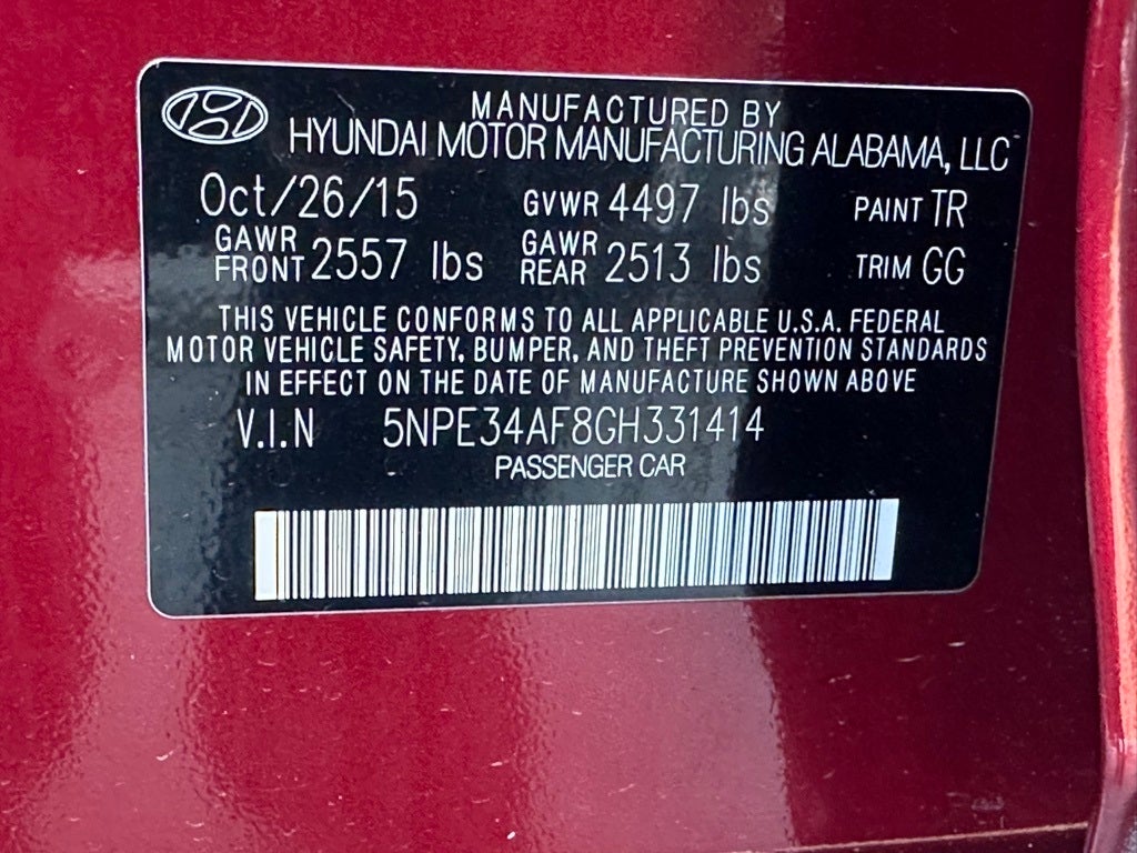 2016 Hyundai Sonata Sport