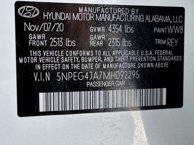 2021 Hyundai Sonata SE