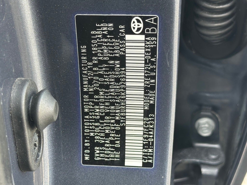 2019 Toyota Corolla SE