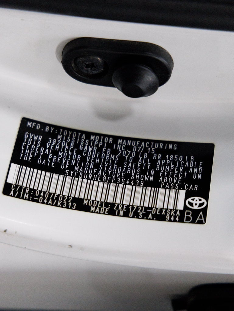 2015 Toyota Corolla S Plus