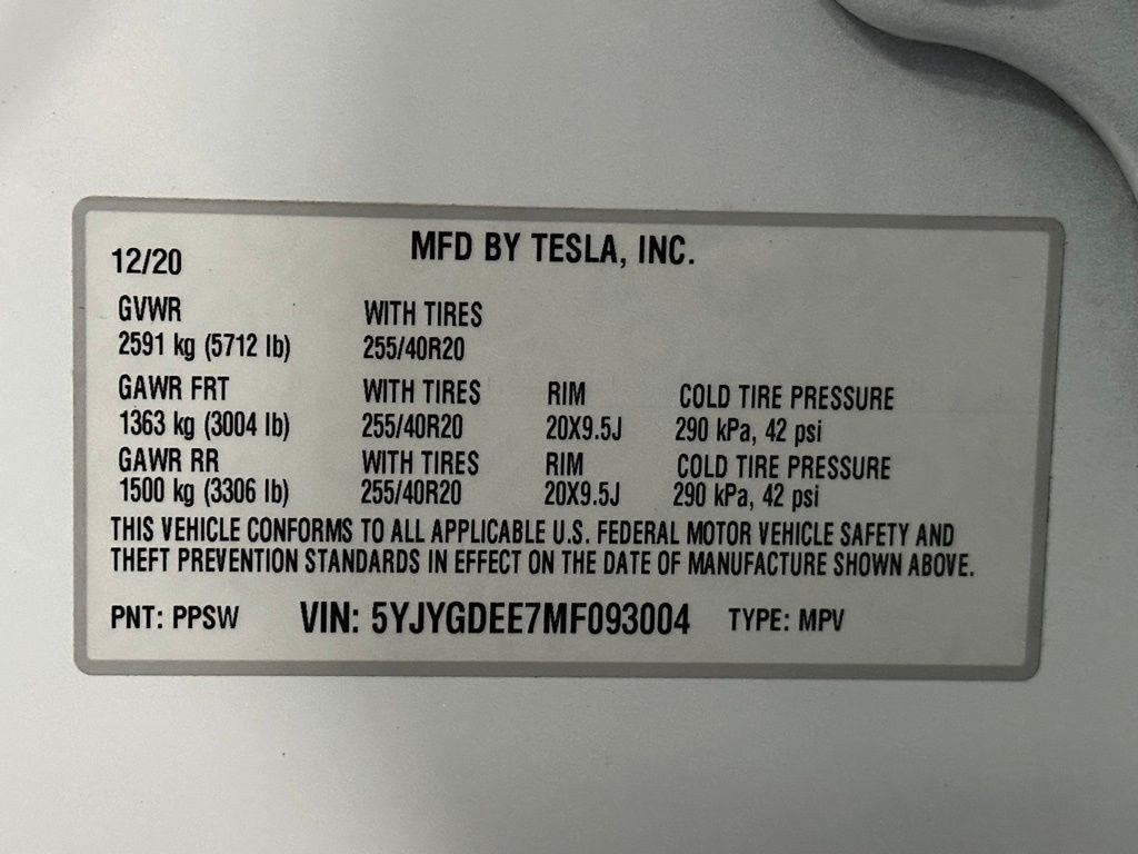 2021 Tesla Model Y Long Range