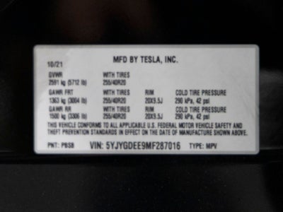 2021 Tesla Model Y Long Range