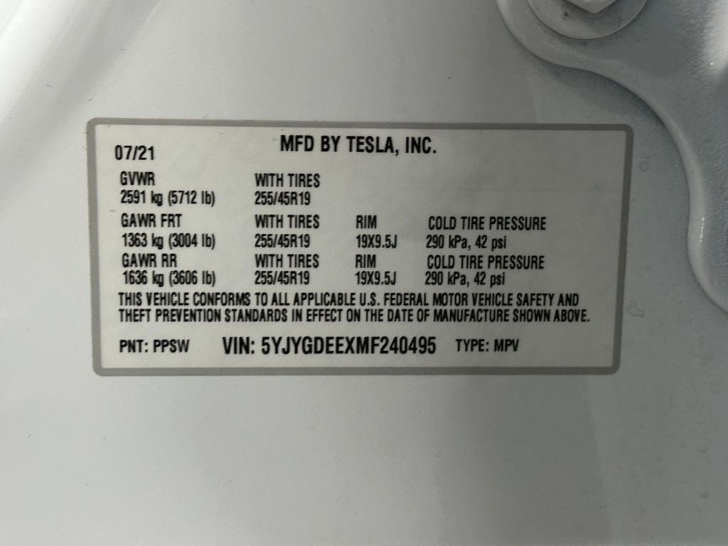 2021 Tesla Model Y Long Range